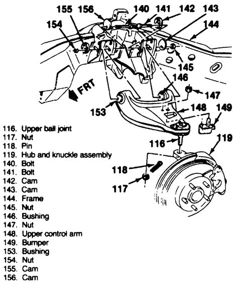 control arm bushing diagram