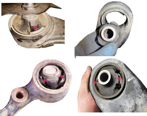 cracked control arm bushing